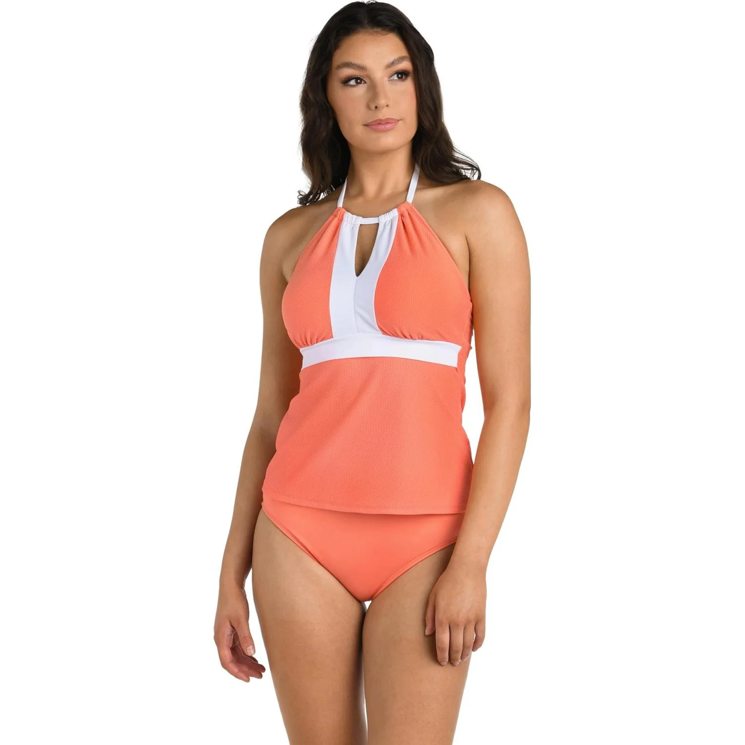 24Th & Ocean - Womens Santorini High Neck Keyhole Tankini - Image 2
