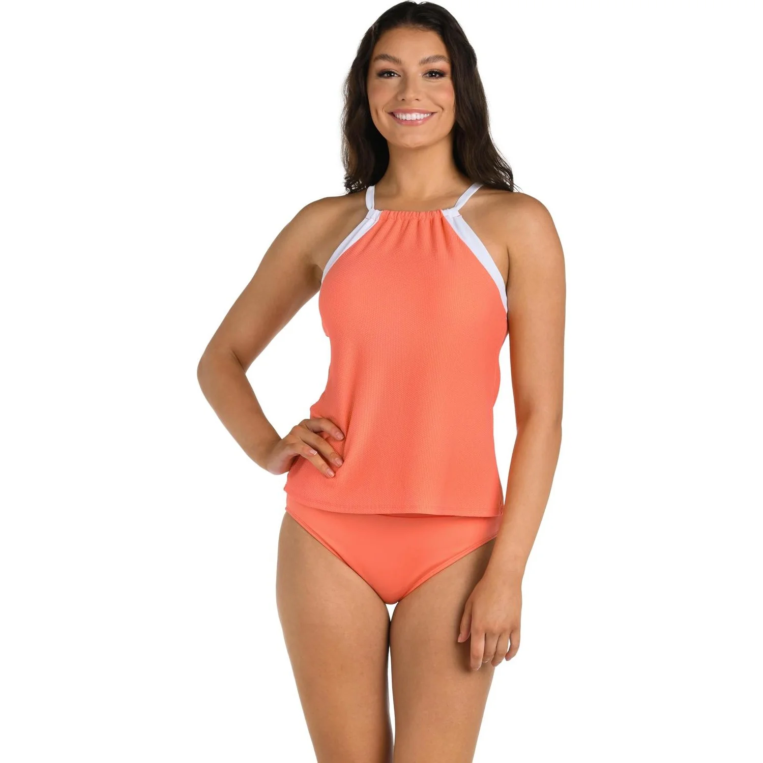 24Th & Ocean - Womens Santorini High Neck Off The Shoulder Tankini