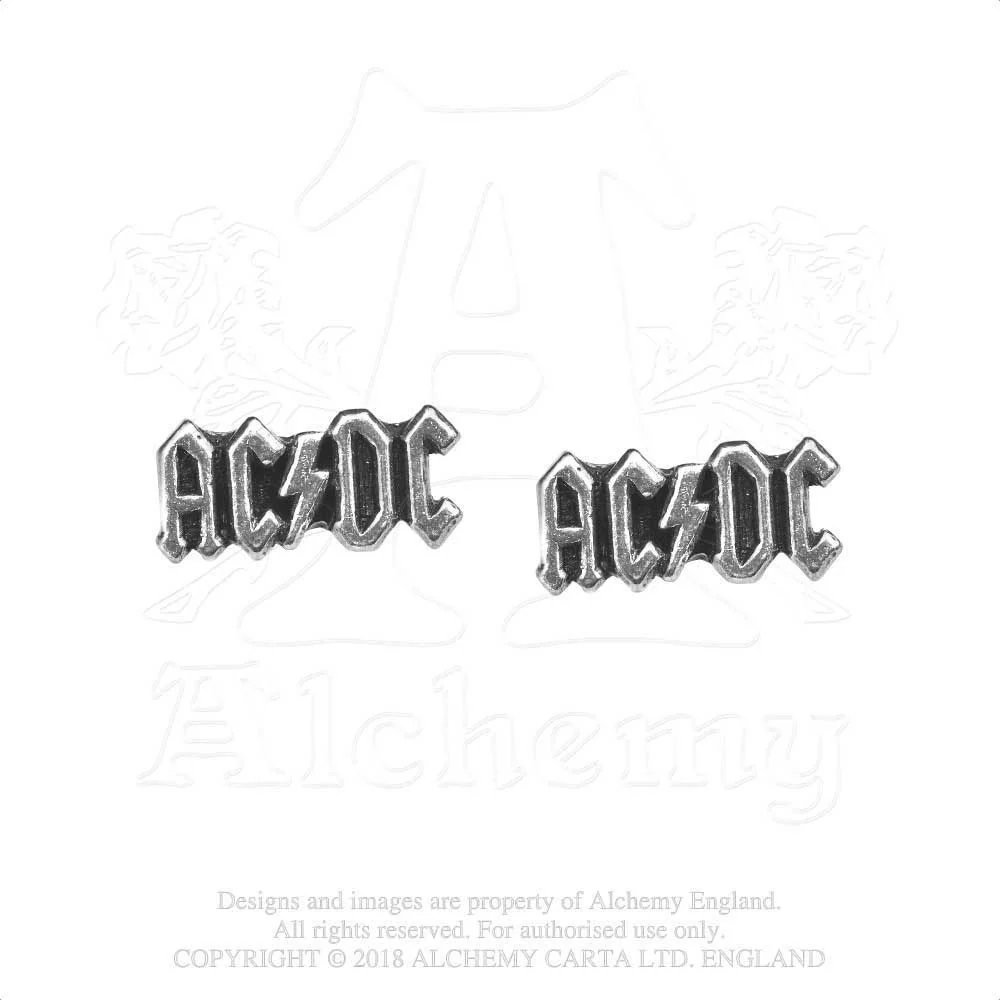 AC/DC - Unisex Logo Stud Earrings - Image 2