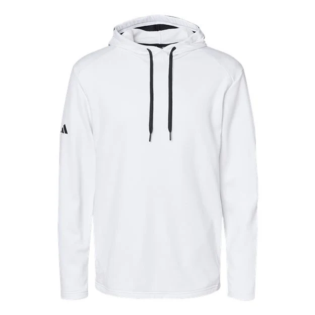 Adidas - Mens A530 Textured Mixed Media Hooded Sweatshirt - Image 4