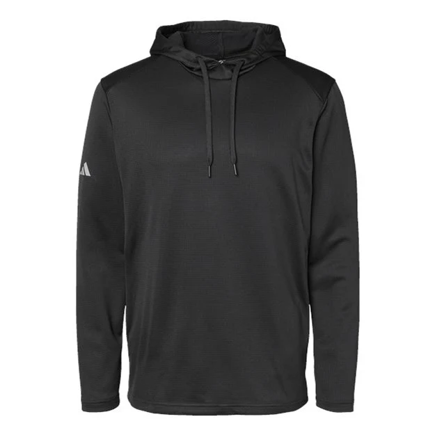 Adidas - Mens A530 Textured Mixed Media Hooded Sweatshirt - Image 6