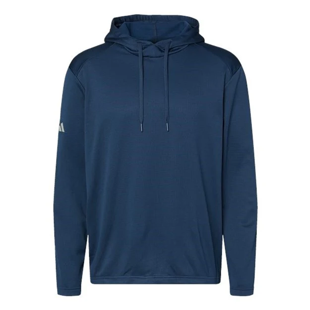 Adidas - Mens A530 Textured Mixed Media Hooded Sweatshirt - Image 7
