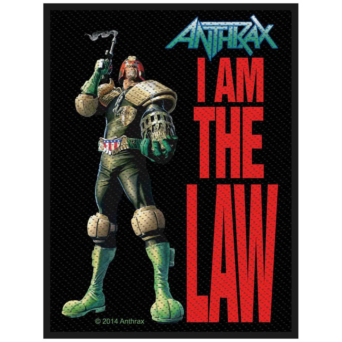 Anthrax - Unisex I Am The Law Standard Patch - Image 2