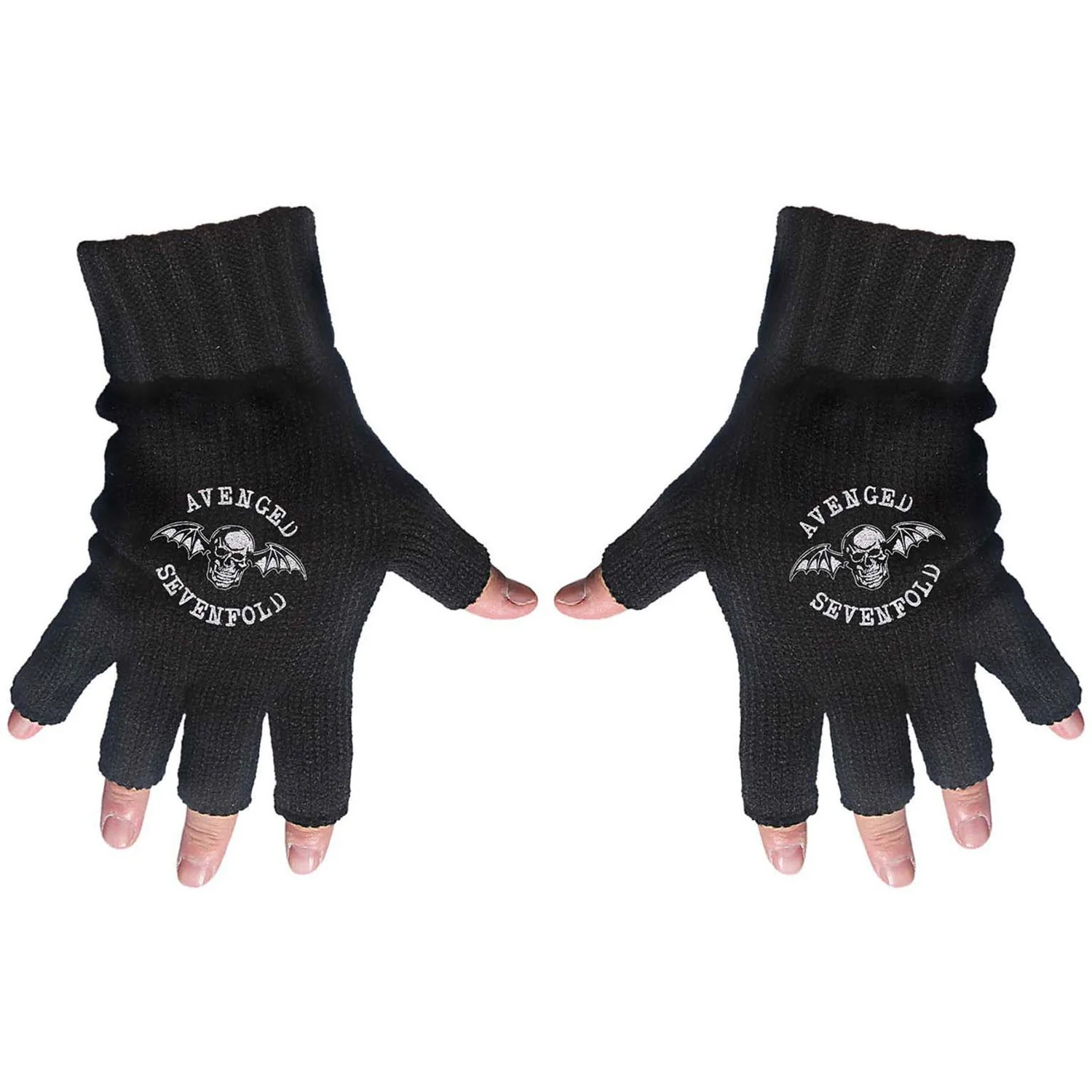 Avenged Sevenfold - Unisex Death Bat Fingerless Gloves - Image 2