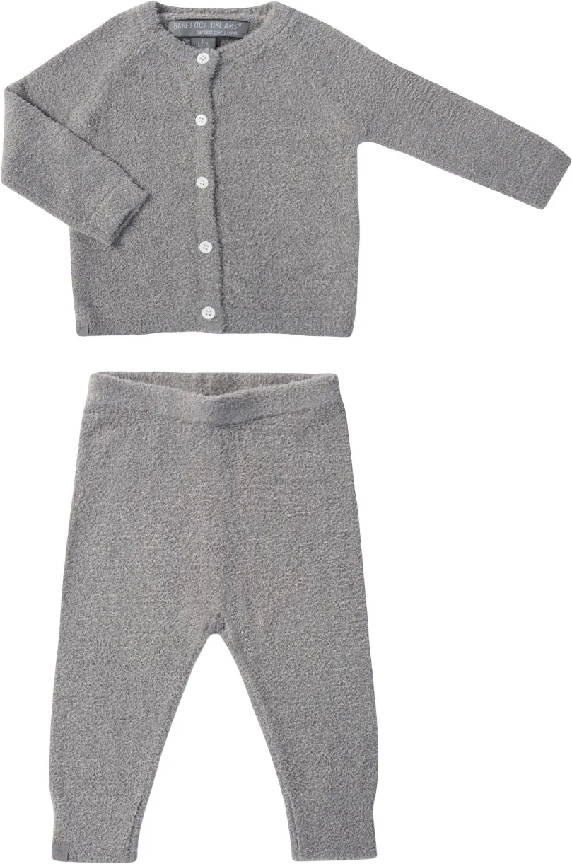 Barefoot Dreams - Infant Cozychic Lite Classic Cardigan & Pant Set - Image 4