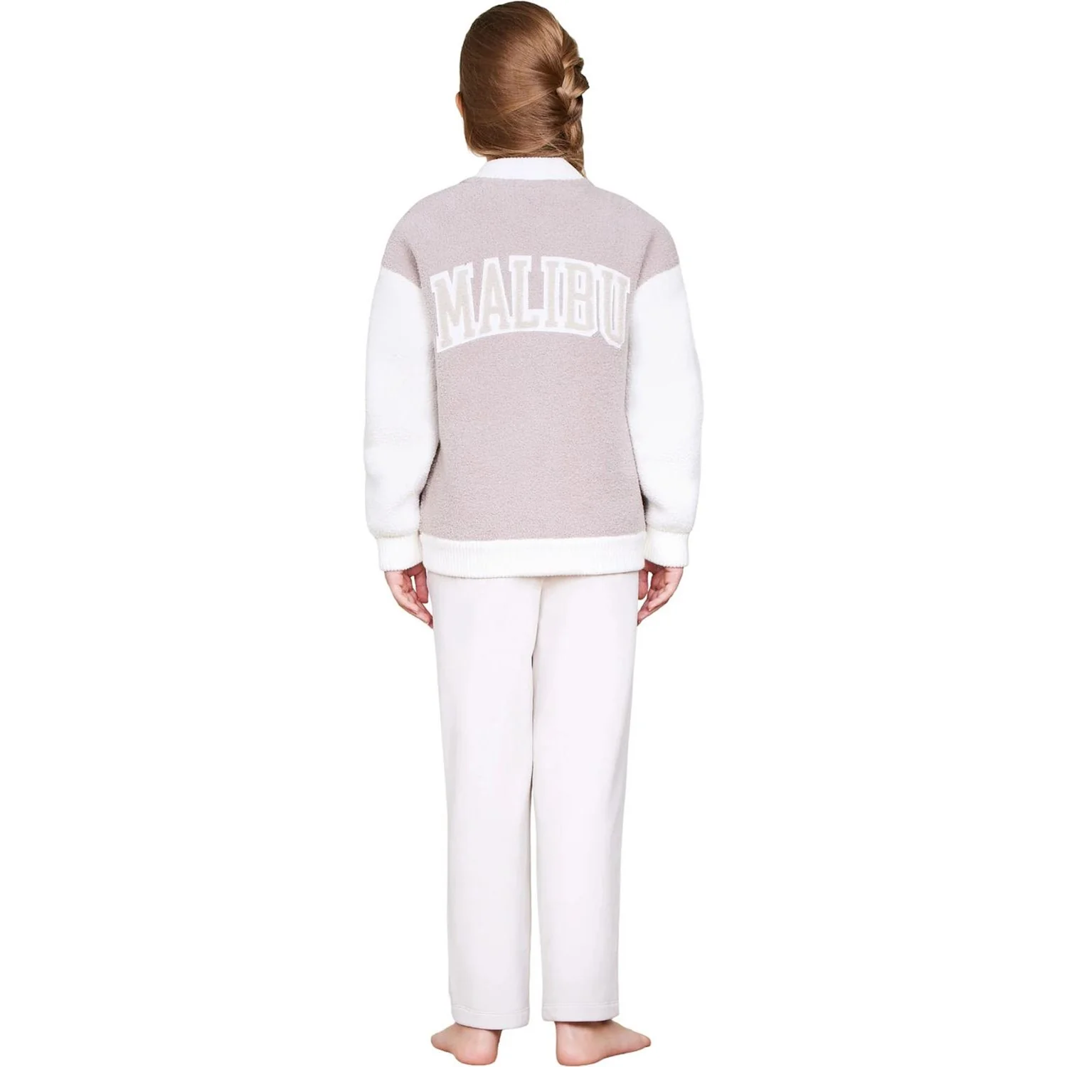 Barefoot Dreams - Kids Cozychic Malibu Varsity Jacket - Image 2