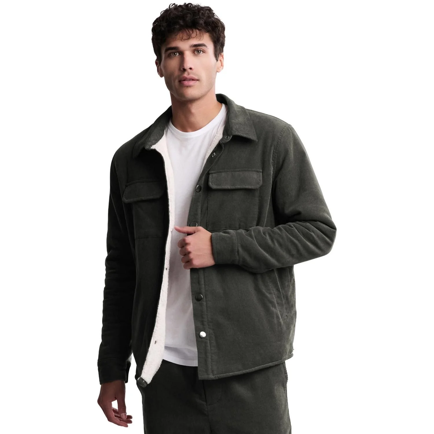Barefoot Dreams - Mens Corduroy Shirt Jacket