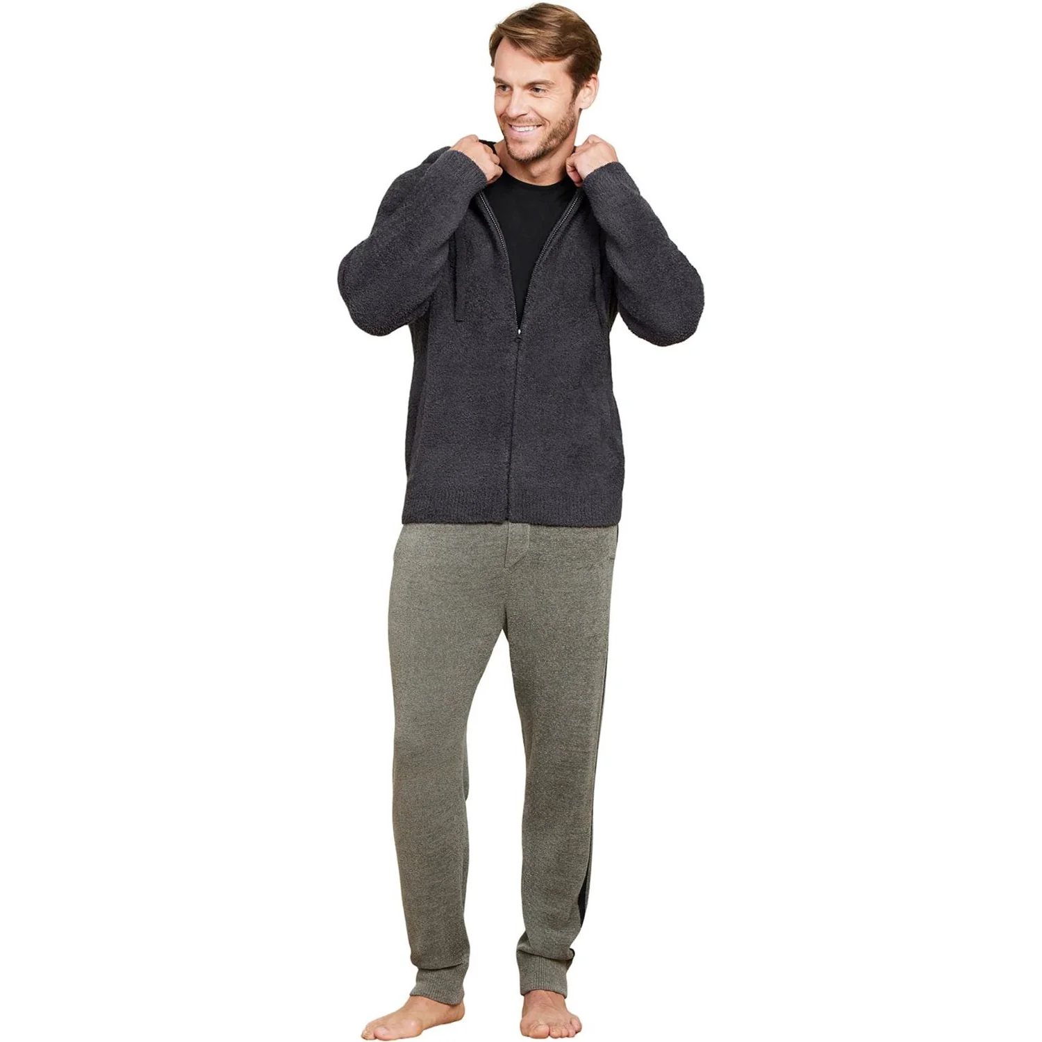 Barefoot Dreams - Mens Cozychic Zip Hoodie - Image 2