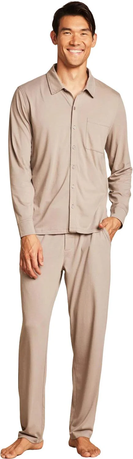 Barefoot Dreams - Mens Malibu Collection Triblend Buttondown Shirt - Image 8