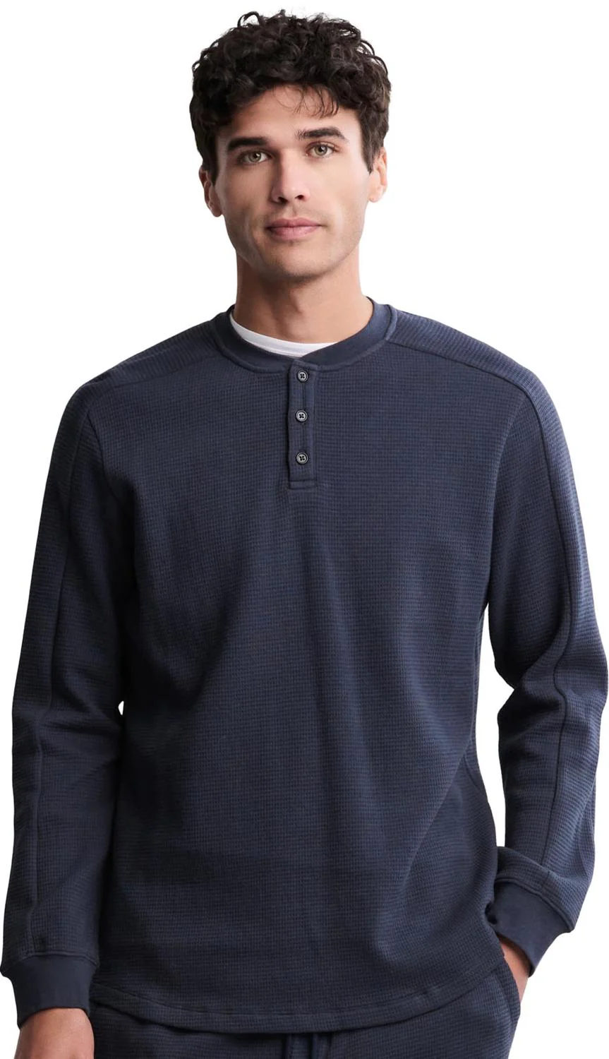 Barefoot Dreams - Mens Waffle Thermal Henley - Image 4