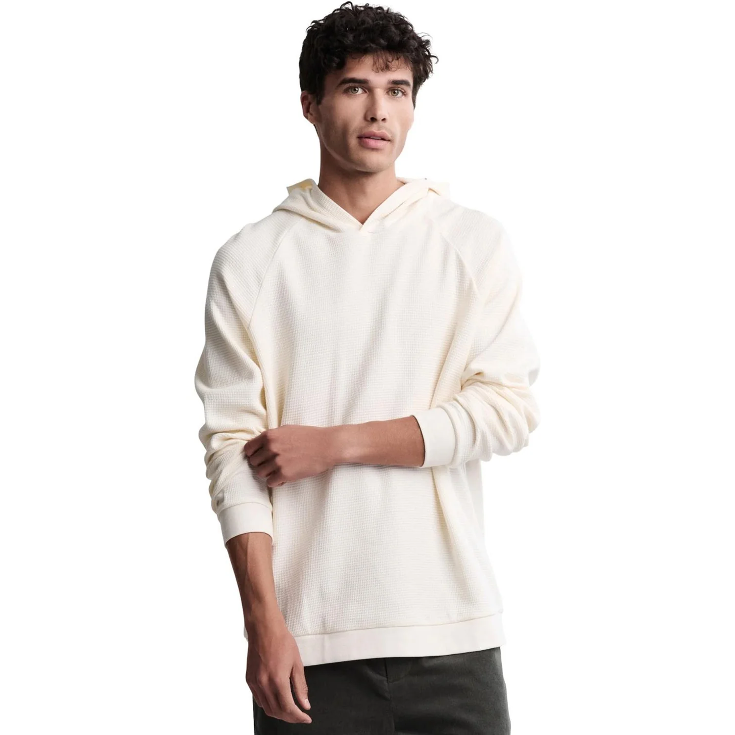 Barefoot Dreams - Mens Waffle Thermal Hoodie
