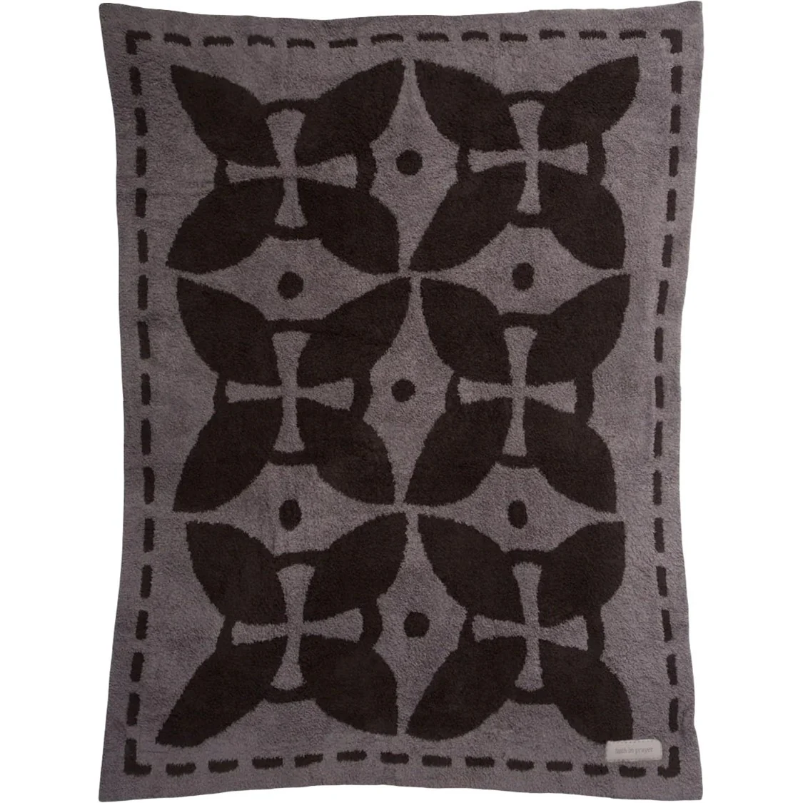 Barefoot Dreams - Unisex Cozychic Covered In Prayer "Throw Faith In Prayer" Cross Blanket