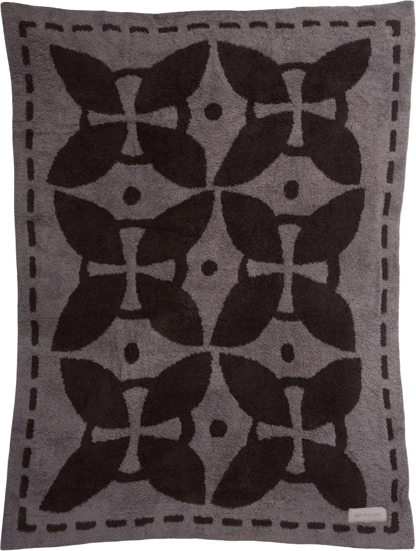 Barefoot Dreams - Unisex Cozychic Covered In Prayer "Throw Faith In Prayer" Cross Blanket - Image 2
