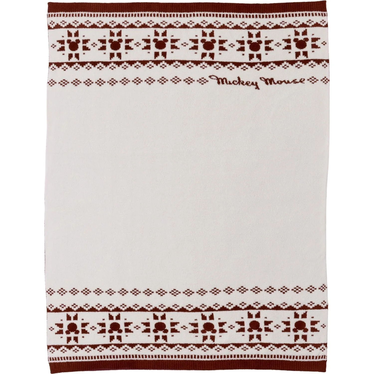 Barefoot Dreams - Unisex CozyChic Disney Mickey Fair Isle Throw