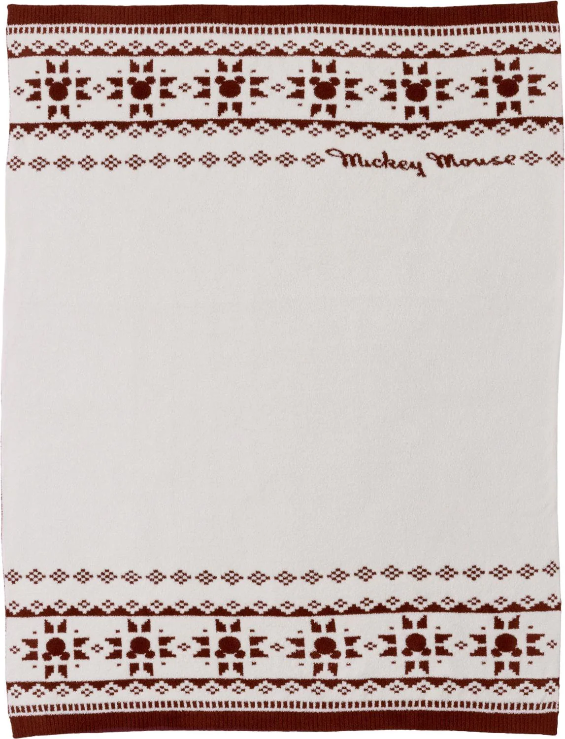 Barefoot Dreams - Unisex CozyChic Disney Mickey Fair Isle Throw - Image 2
