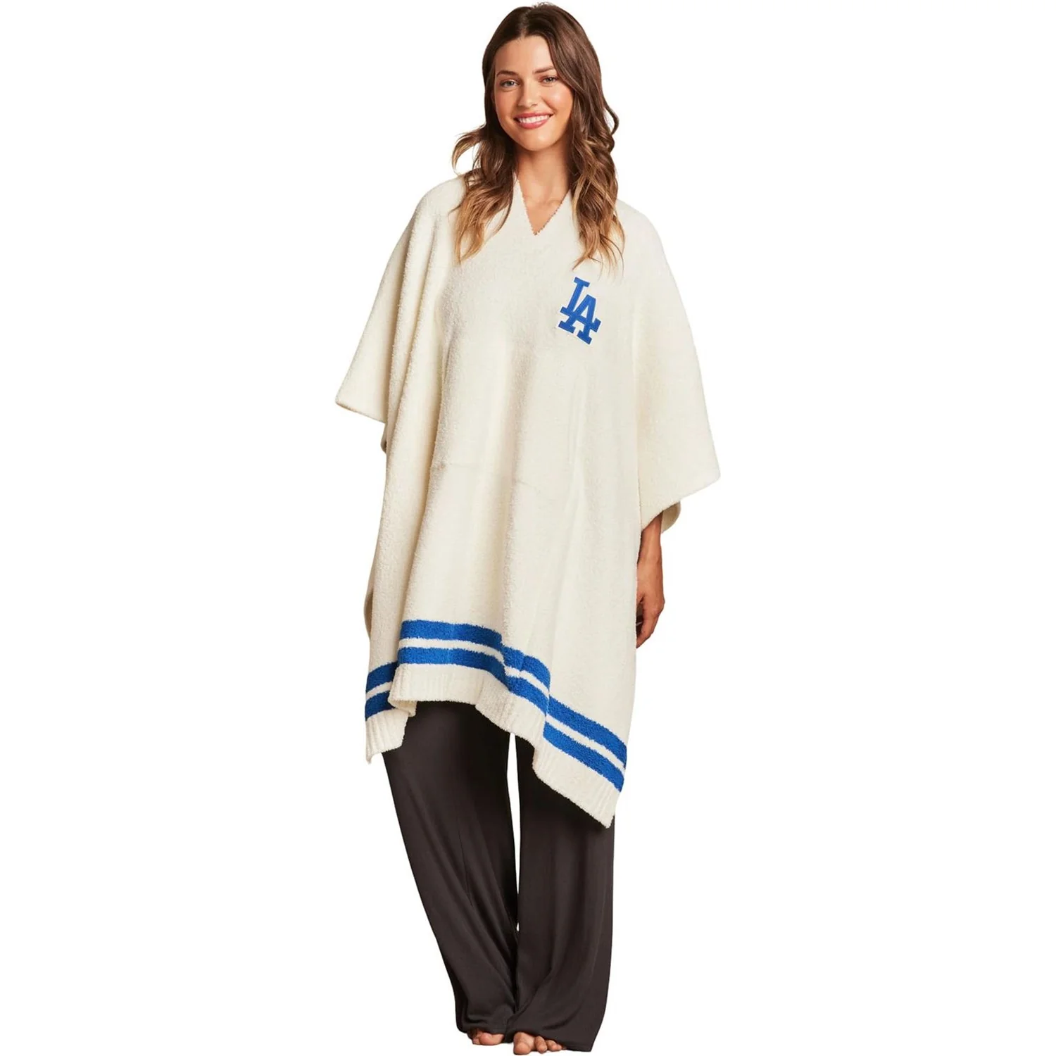 Barefoot Dreams - Unisex Cozychic Los Angeles Dodgers Everything Cozy Poncho
