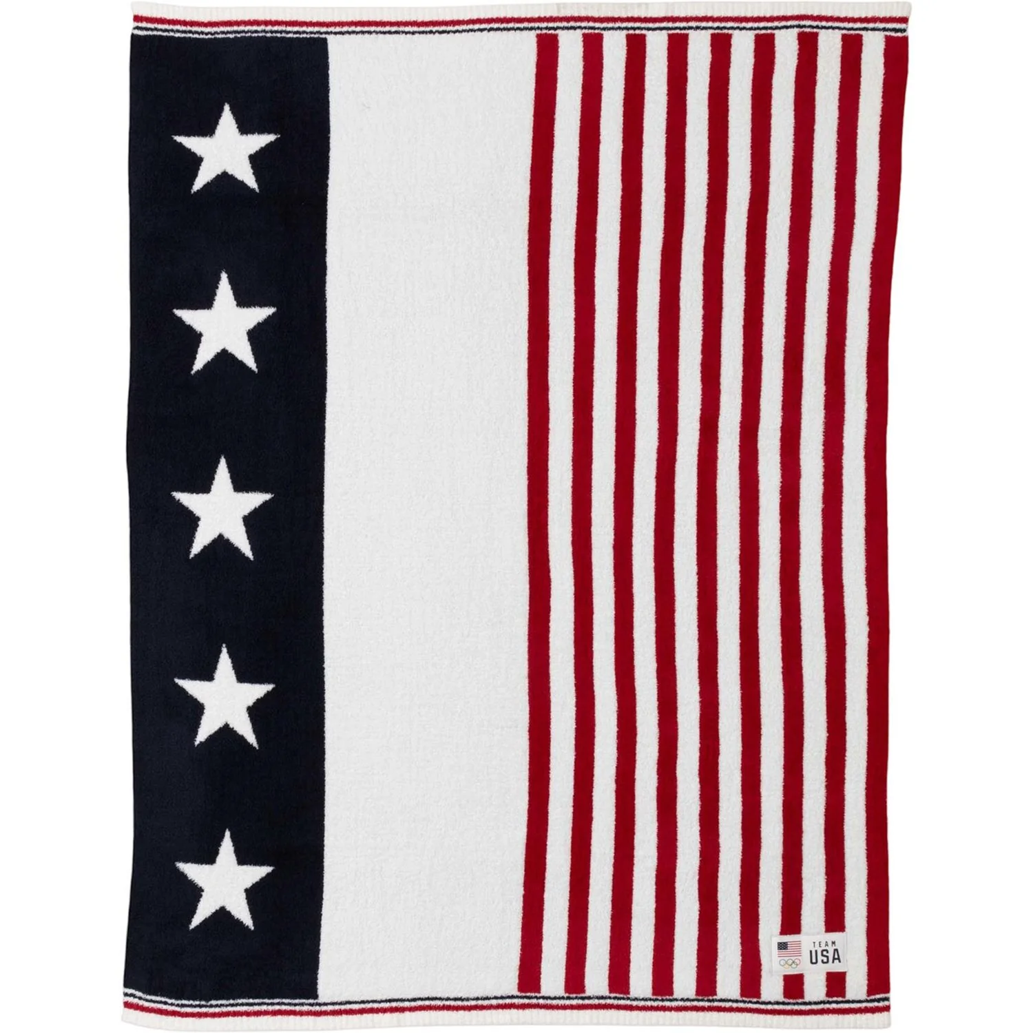 Barefoot Dreams - Unisex Cozychic Team Usa Stars And Stripes Throw