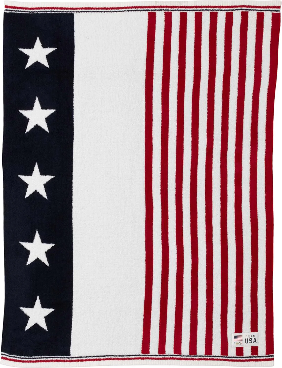 Barefoot Dreams - Unisex Cozychic Team Usa Stars And Stripes Throw - Image 2