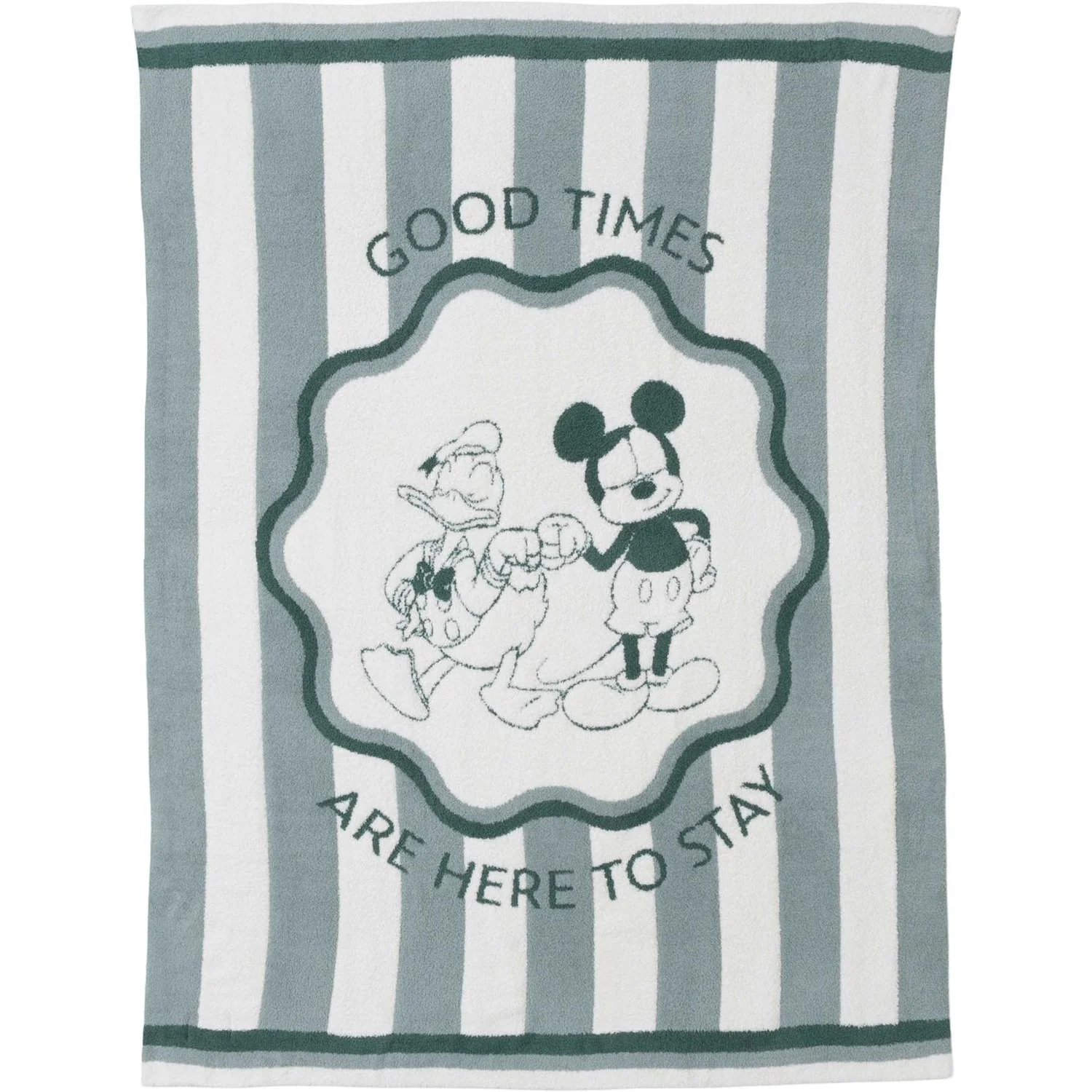 Barefoot Dreams - Unisex Disney Mickey And Donald Stripe 45X60 Blanket