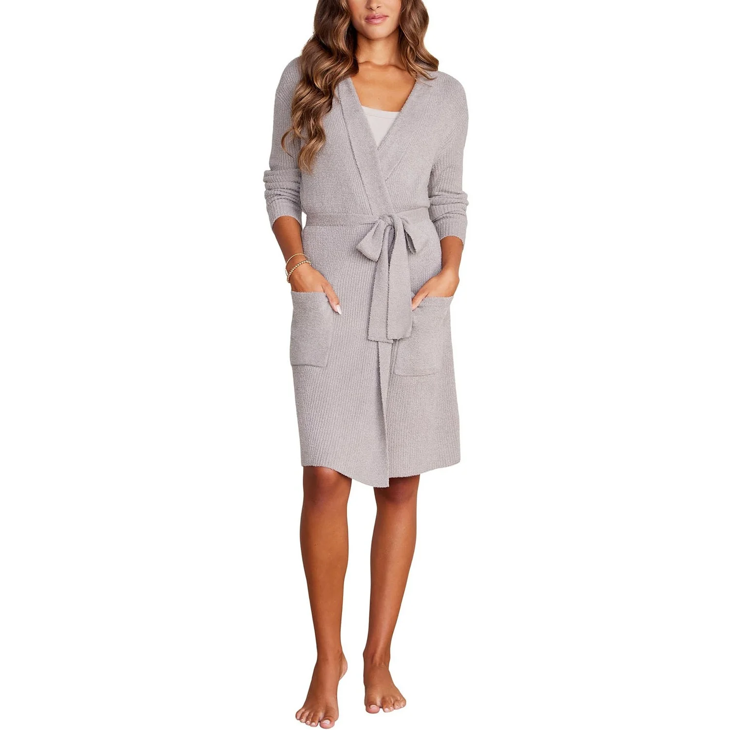 Barefoot Dreams - Womens Ccl Ribbed Robe - Image 2