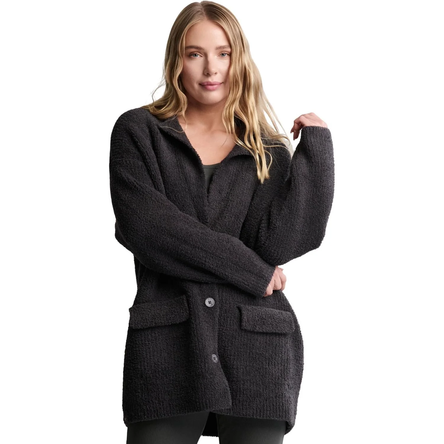 Barefoot Dreams - Womens CozyChic Rib Oversized Notch Collar Blazer
