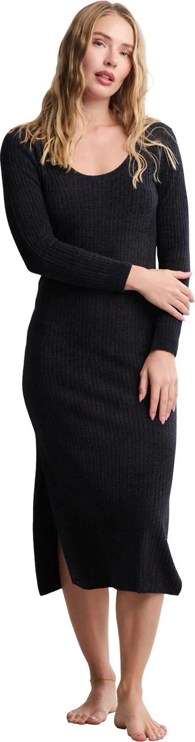 Barefoot Dreams - Womens CozyChic Ultra Lite Ribbed Scoop Neck Midi Dress - Image 2