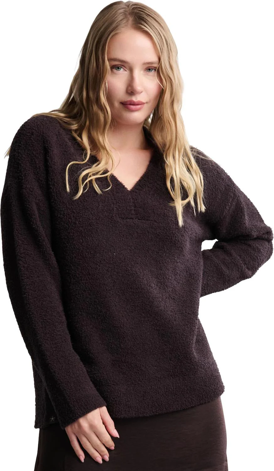Barefoot Dreams - Womens CozyChic V-Neck Pullover - Image 4