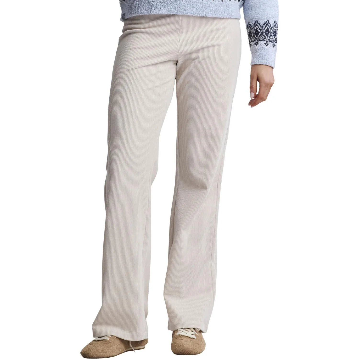 Barefoot Dreams - Womens Stretch Cord Wide Leg Pant - Image 2