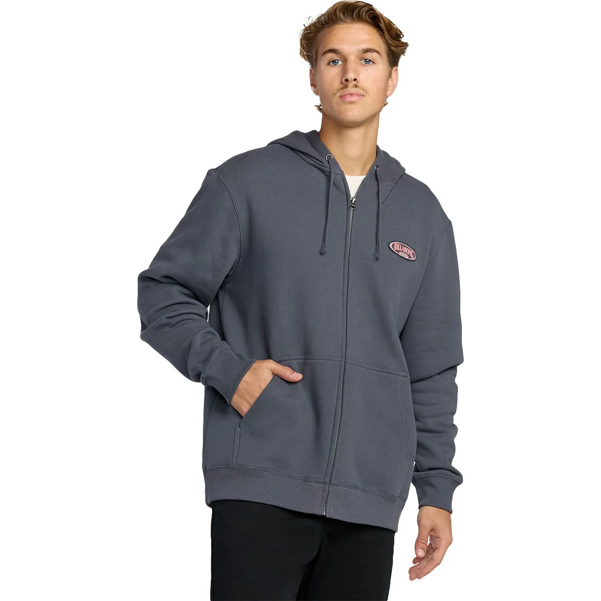 Billabong - Mens Bad Dog Long Sleeve Zip Front Hoodie - Image 2