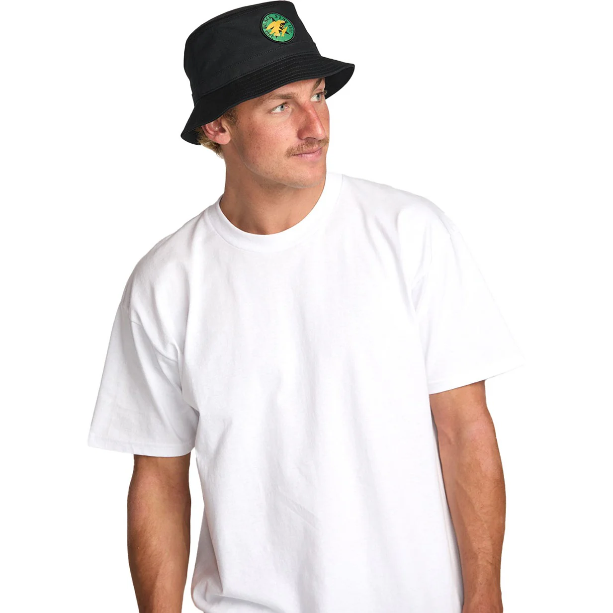Billabong - Mens Black Star Surf Club Bucket Hat - Image 2