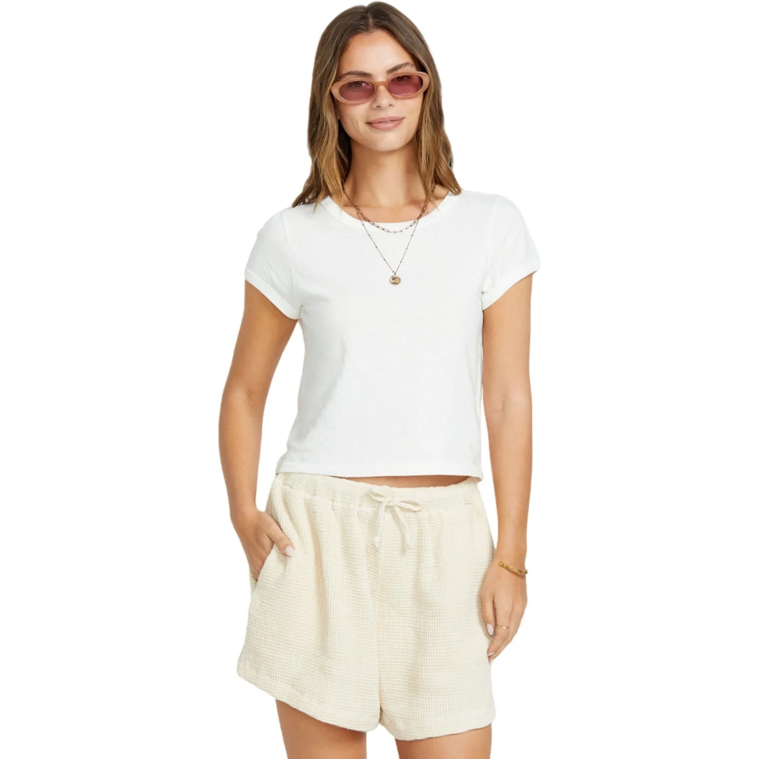 Billabong - Womens Daily Tee Short Sleeve Knit Top - Image 16