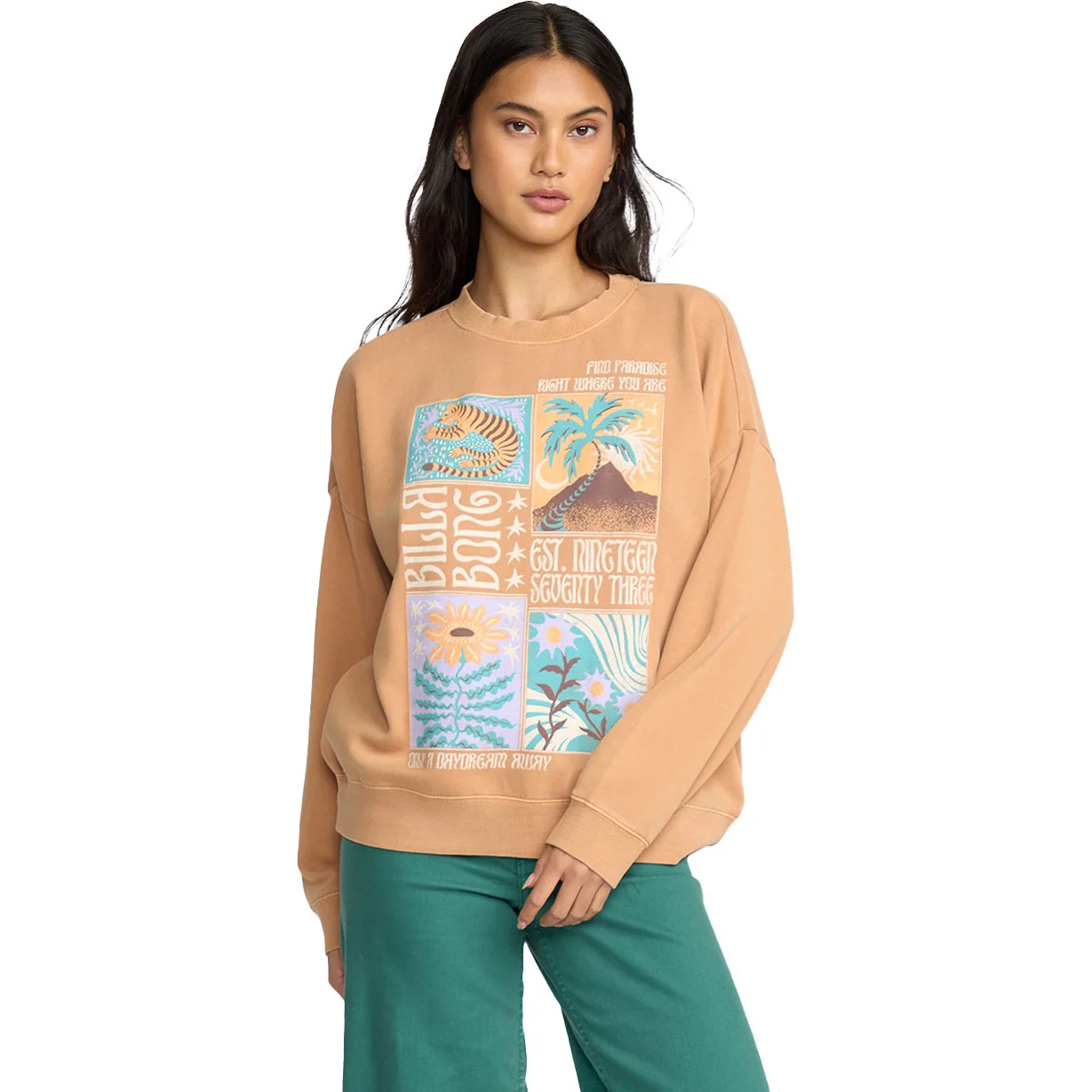 Billabong - Womens Echo Crew Neck Sweatshirt - Image 3