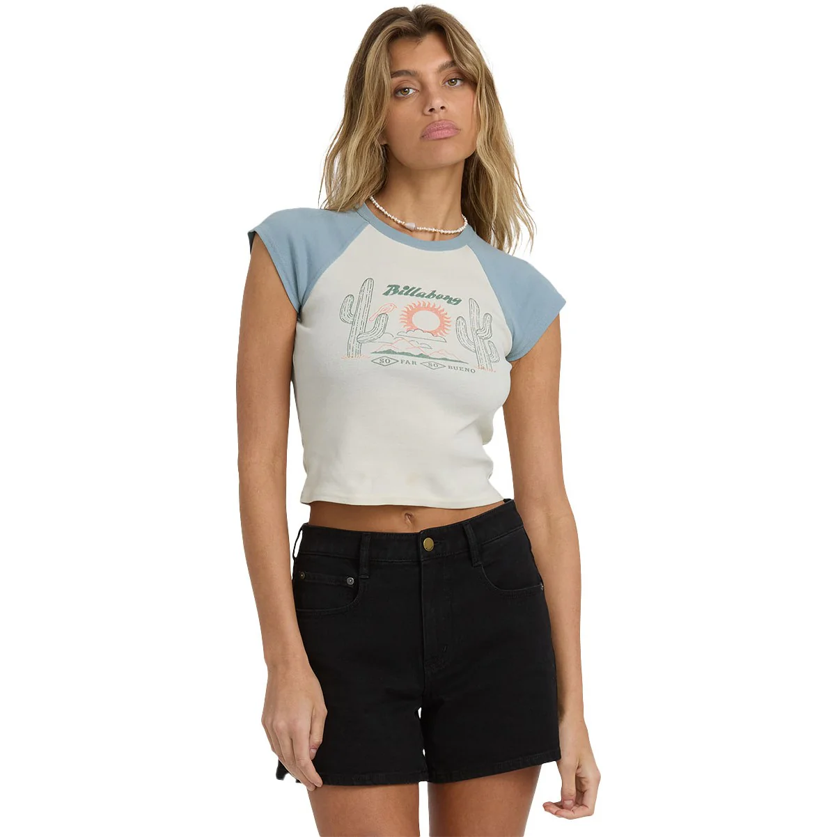 Billabong - Womens Forever Had Short Sleeve Knit Raglan T-Shirt