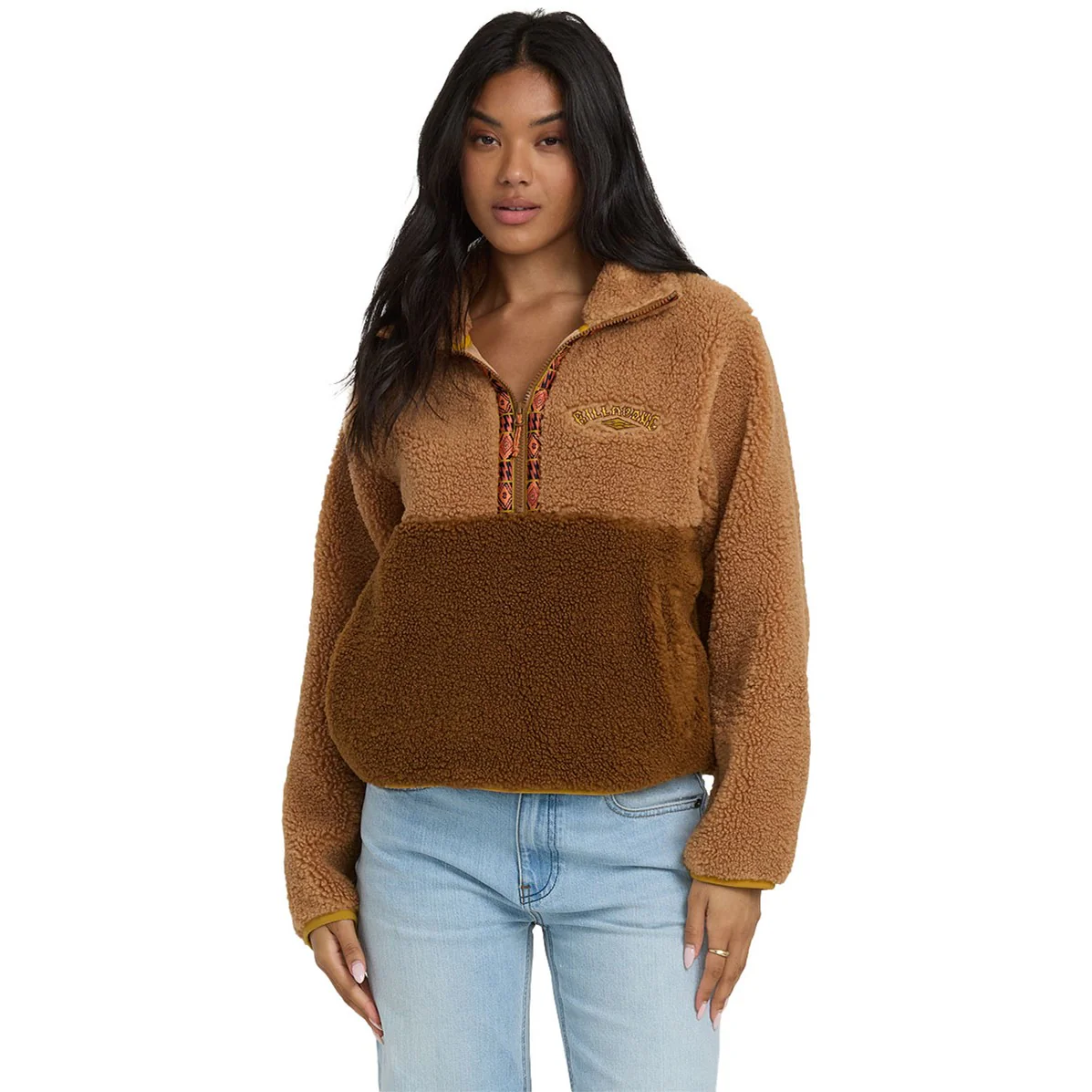 Billabong - Womens Horizon Mock Neck Half Zip Sweatshirt - Image 2