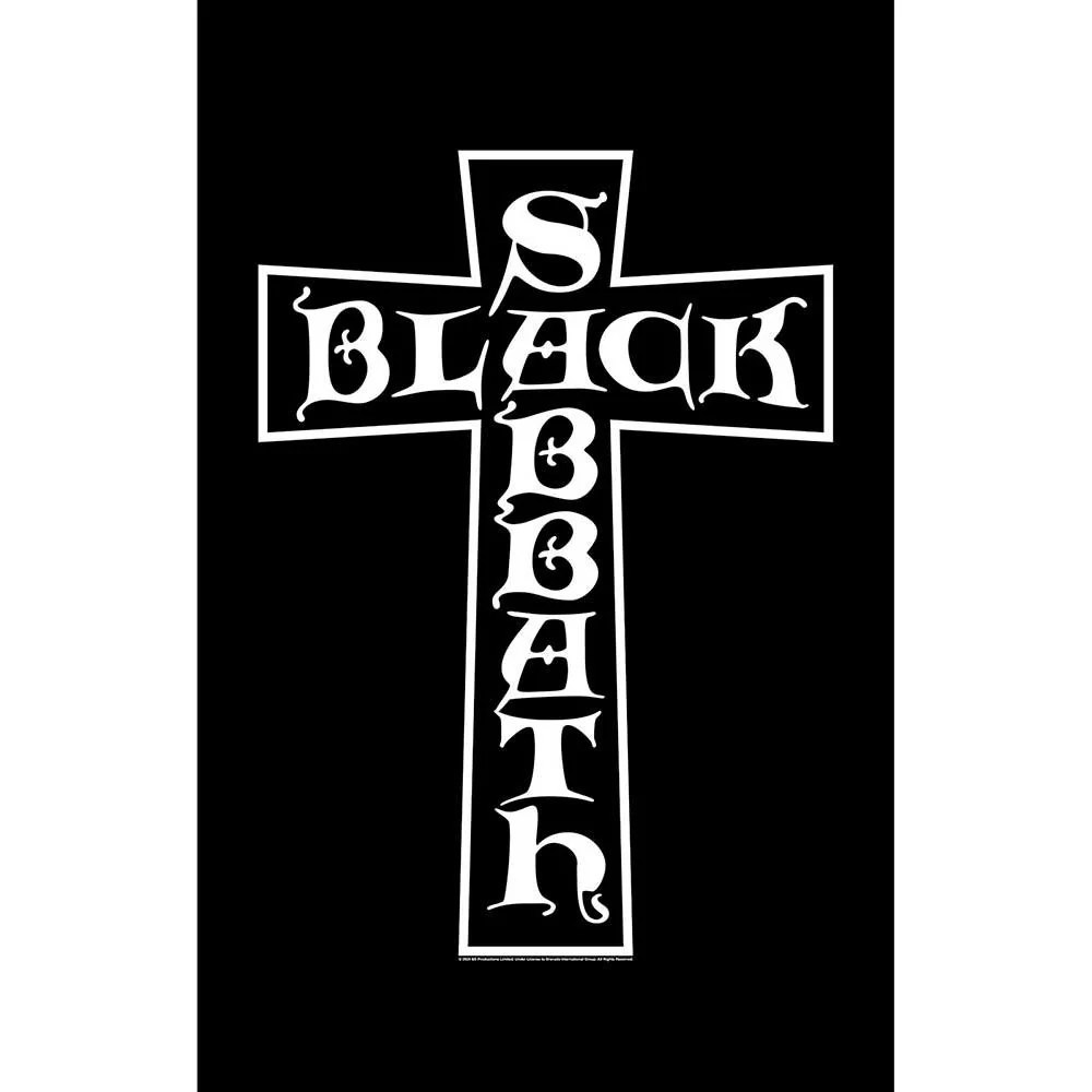 Black Sabbath - Unisex Cross Textile Poster
