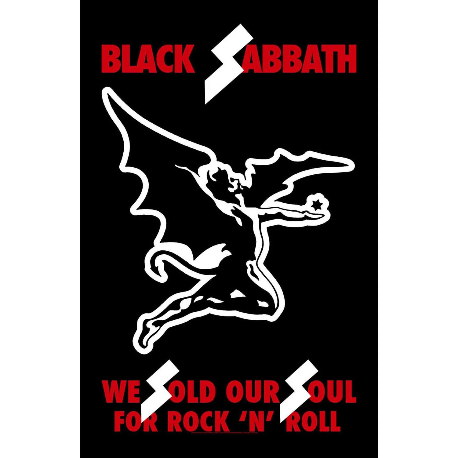 Black Sabbath - Unisex We Sold Our Souls Textile Poster