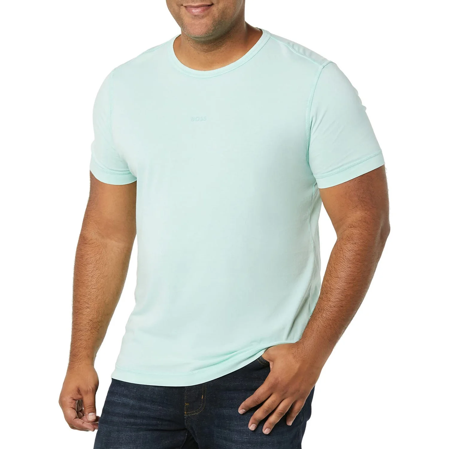 Boss - Mens Tokks Center Logo Regular Fit T-Shirt - Image 2
