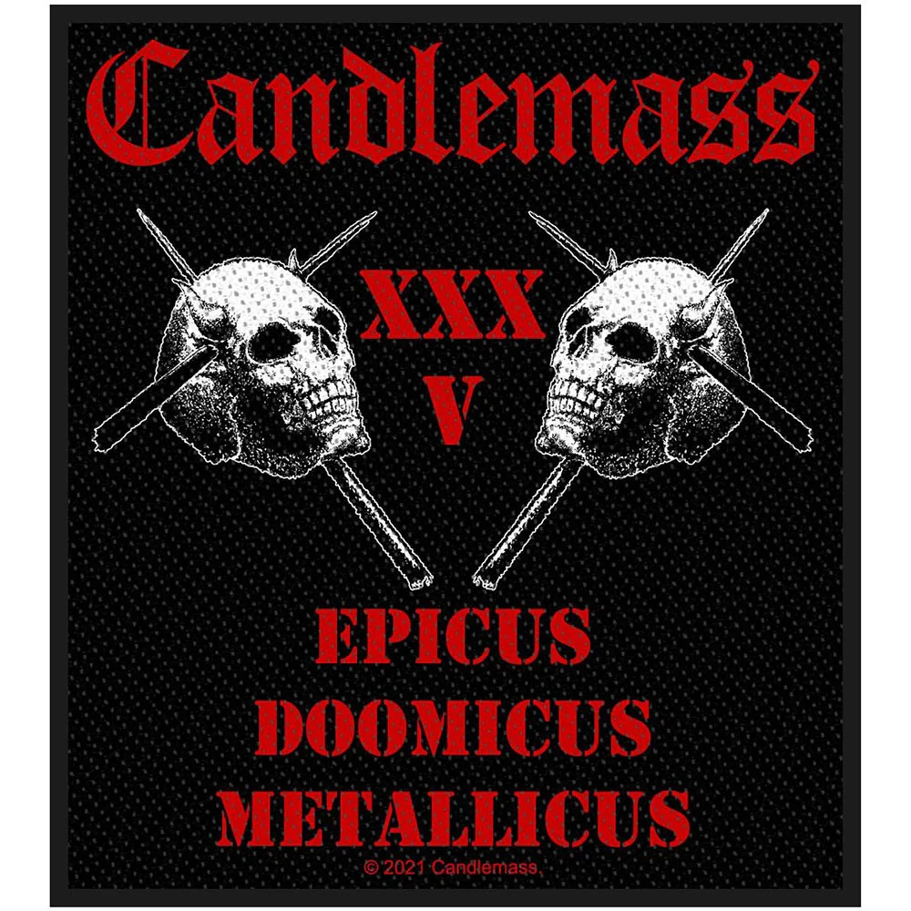 Candlemass - Unisex Epicus 35Th Anniversary Standard Patch - Image 2