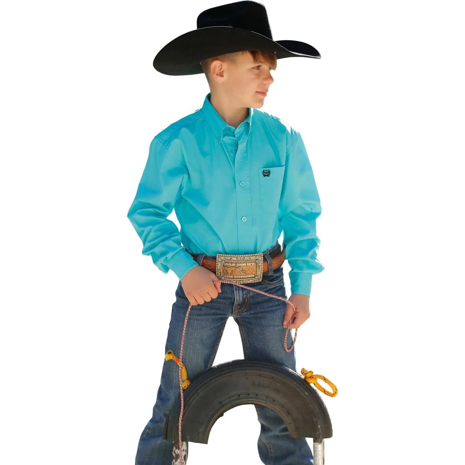Cinch - Boys Solid Long Sleeve Shirt - Image 2