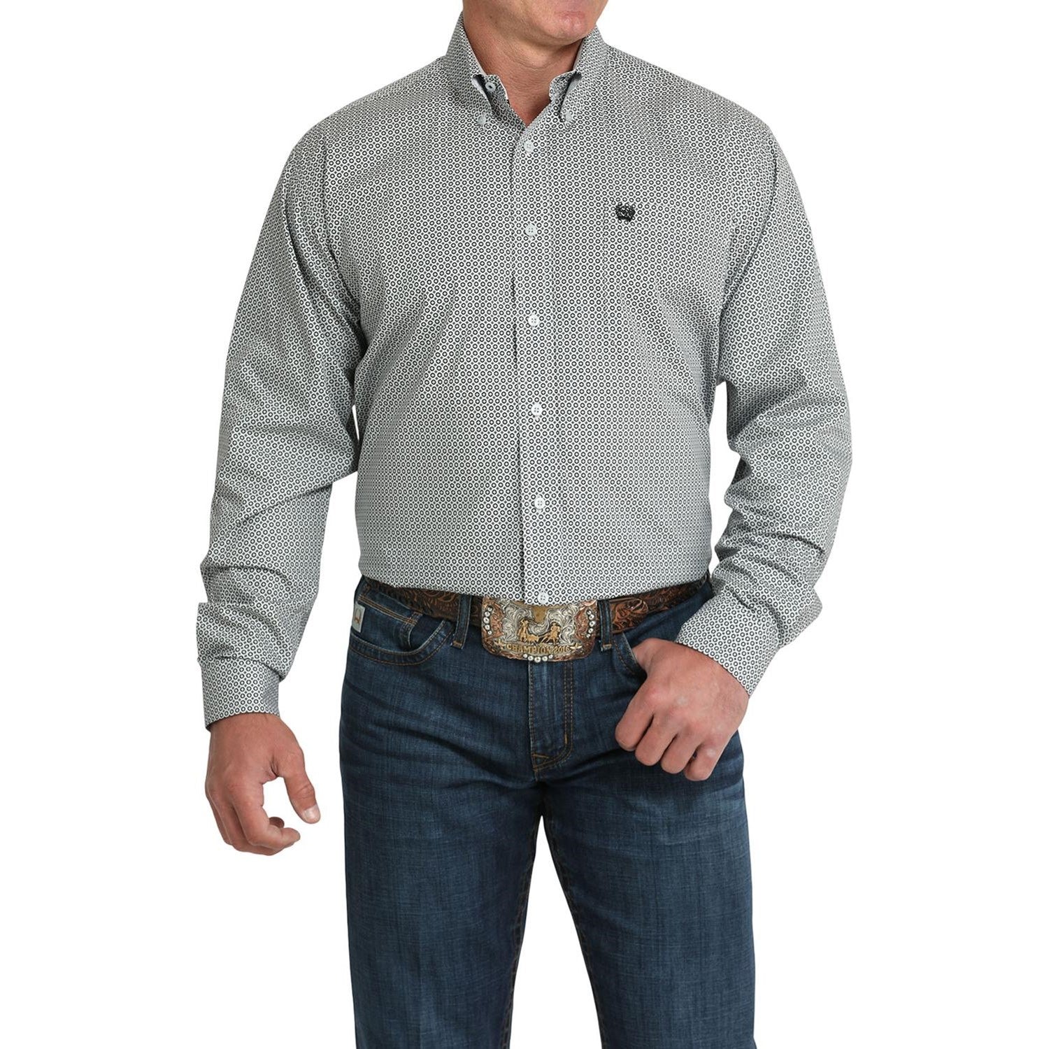 Cinch - Mens Long Sleeve Print Shirt