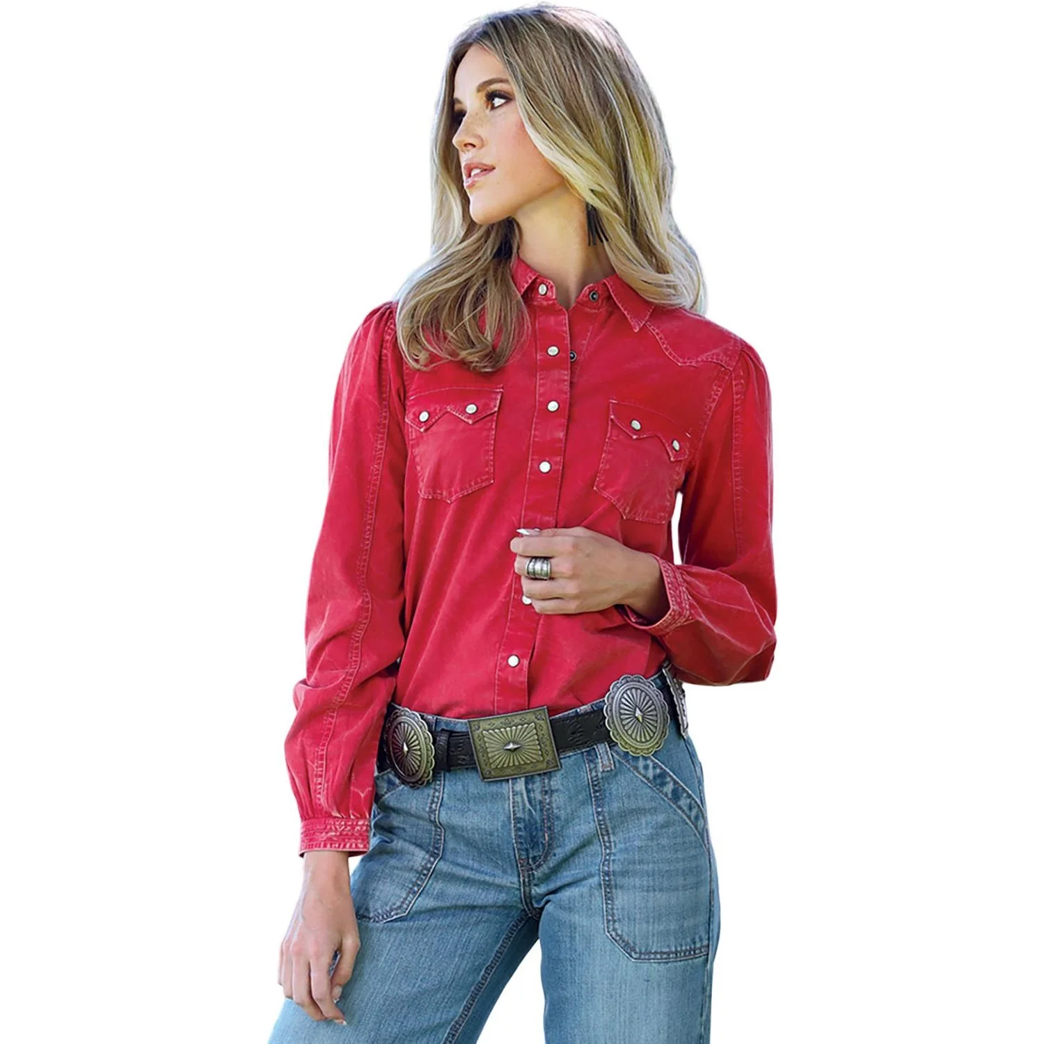 Cinch - Womens Long Sleeve Solid Shirt - Image 2