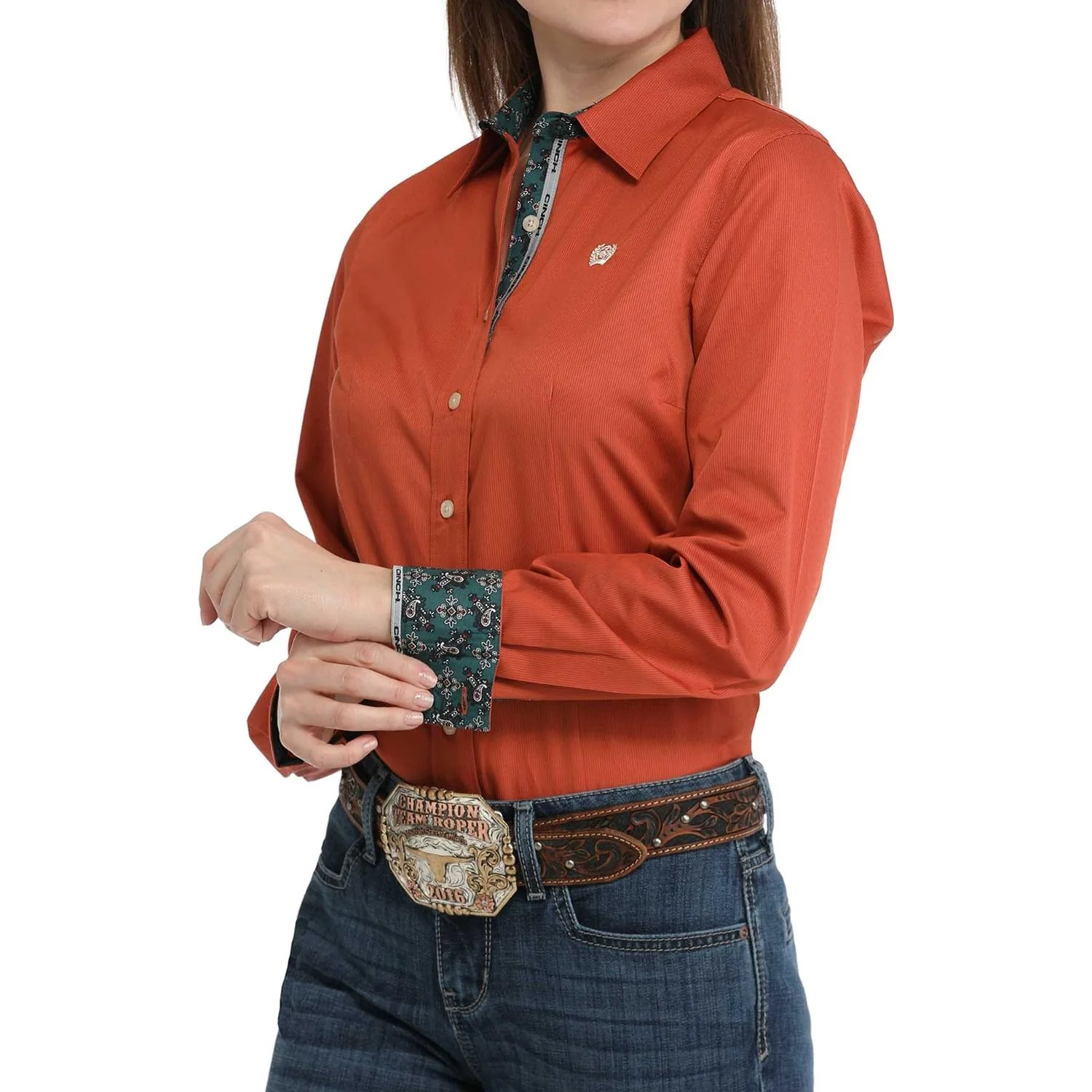 Cinch - Womens Stripe Long Sleeve Shirt