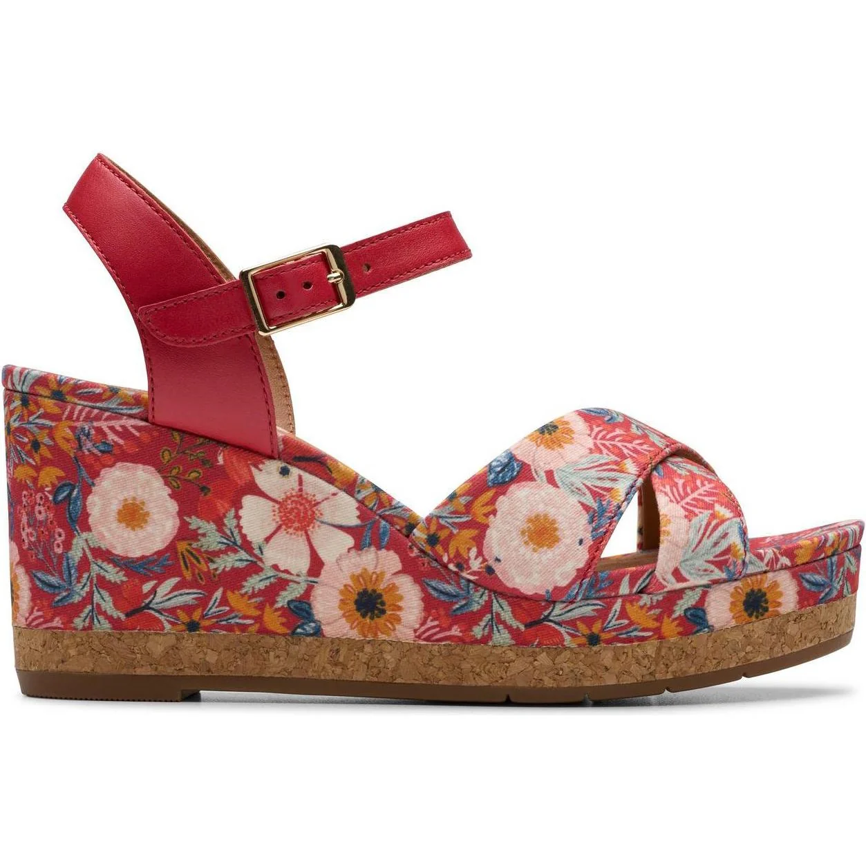 Clarks - Womens Chicly Floral Sandal - Image 2