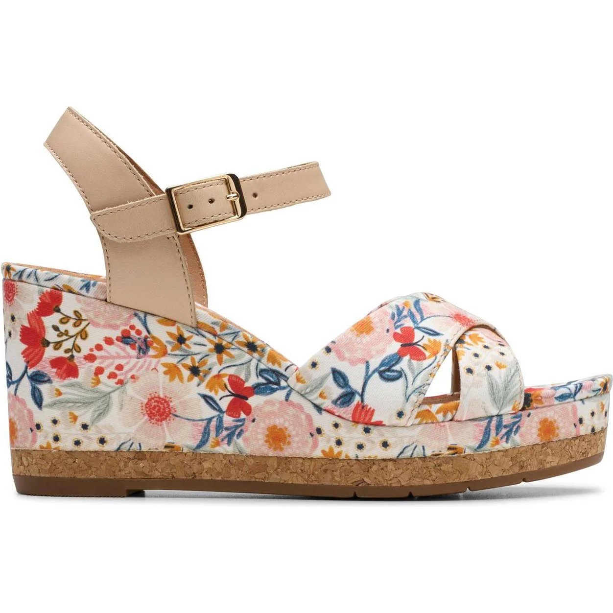 Clarks - Womens Chicly Floral Sandal - Image 3