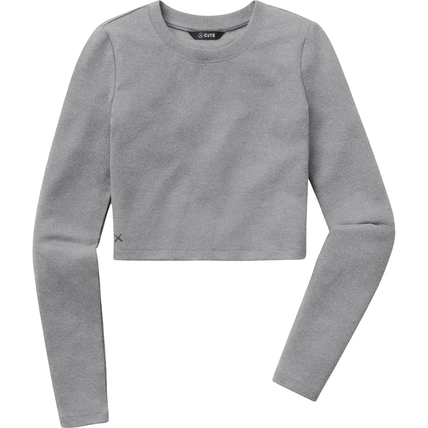 Cuts - Womens Long-Sleeve Tomboy Cropped Tee - Image 2
