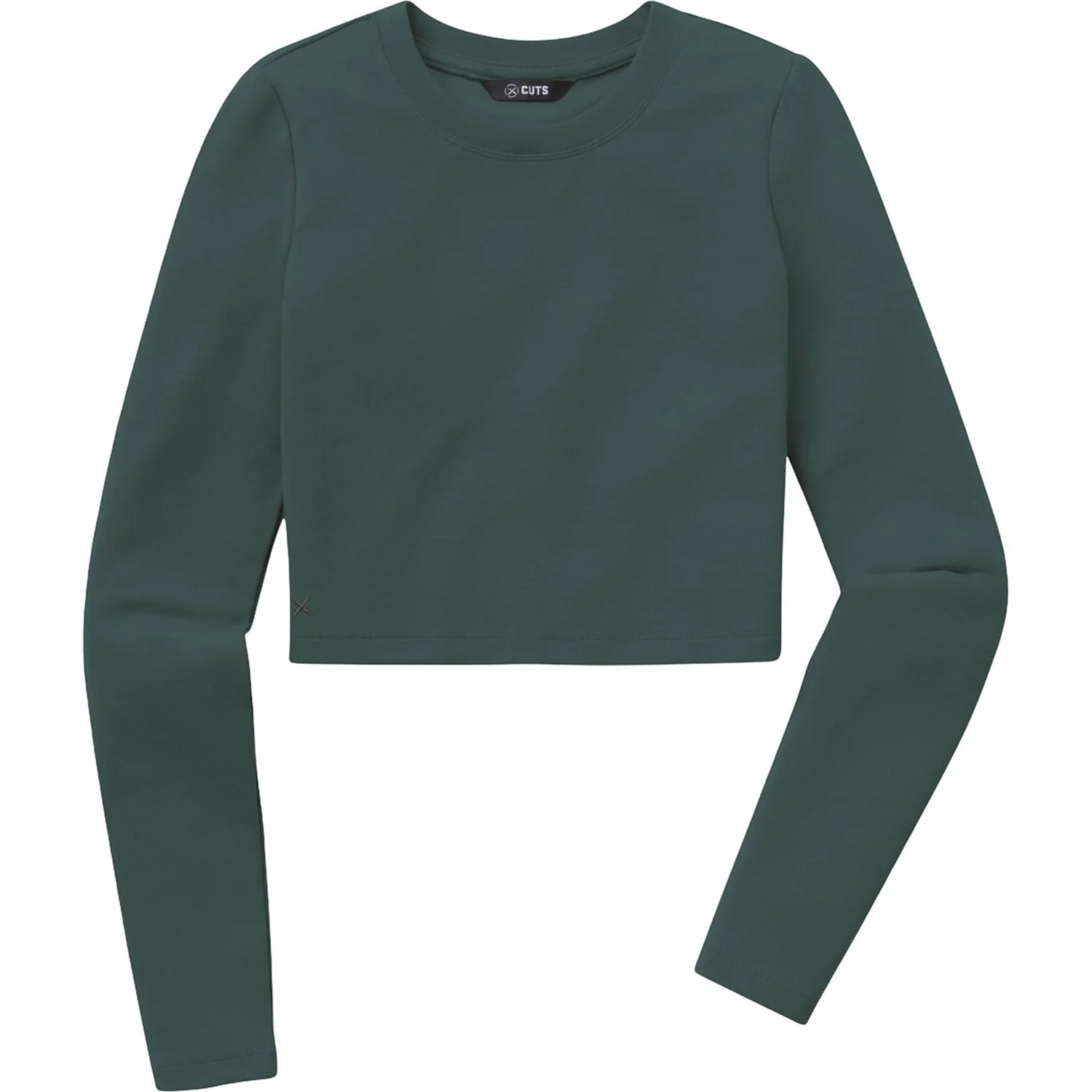 Cuts - Womens Long-Sleeve Tomboy Cropped Tee - Image 3
