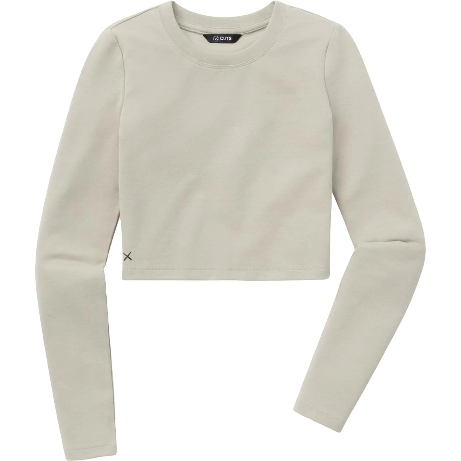 Cuts - Womens Long-Sleeve Tomboy Cropped Tee - Image 5