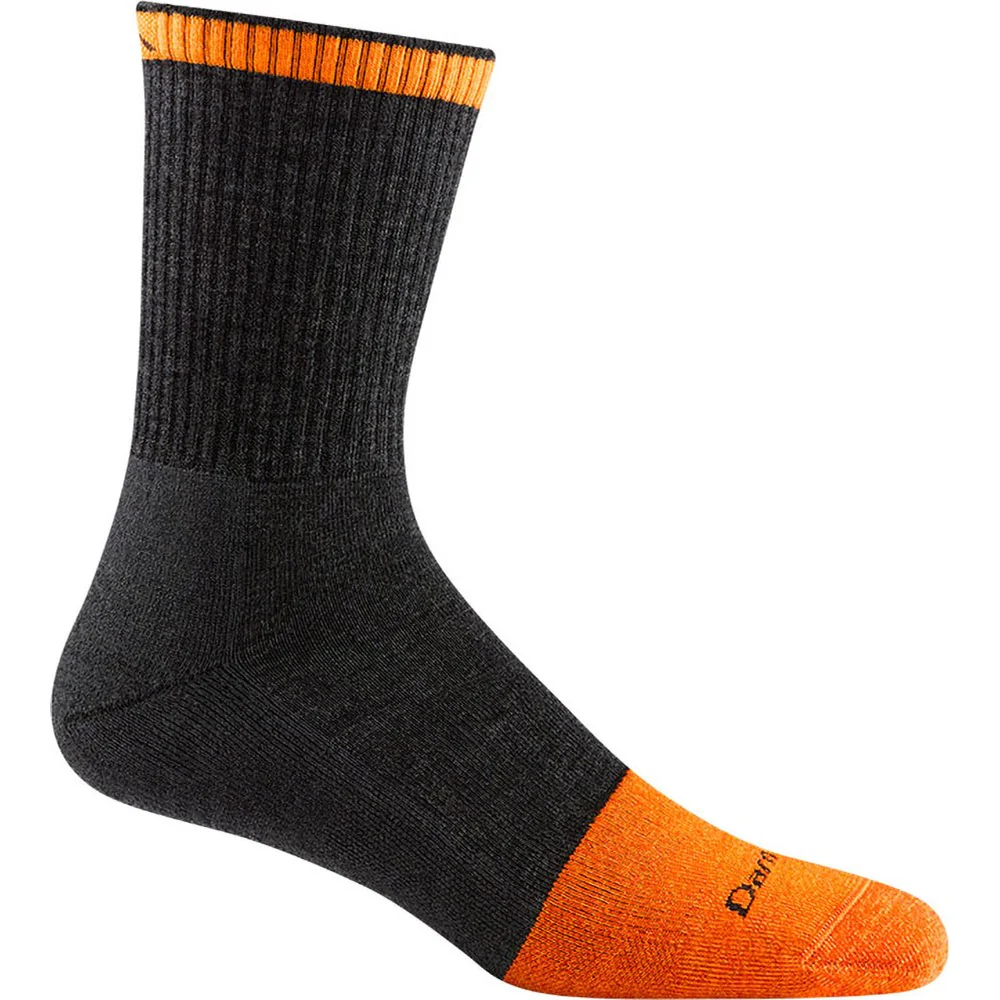 Darn Tough Vermont - Mens Steely Micro Crew Midweight With Cushion W/ Full Cushion Toe Box Socks - Image 2