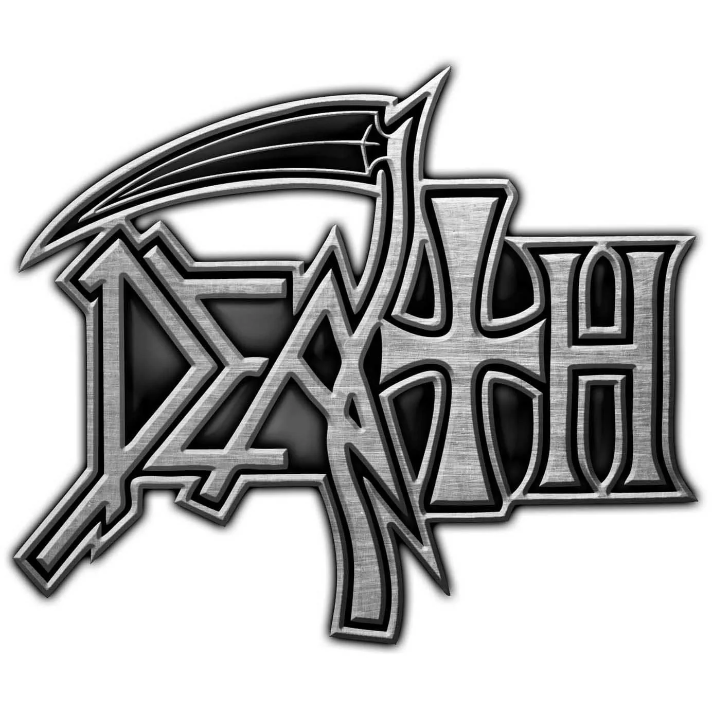 Death - Unisex Logo Pin Badge - Image 2