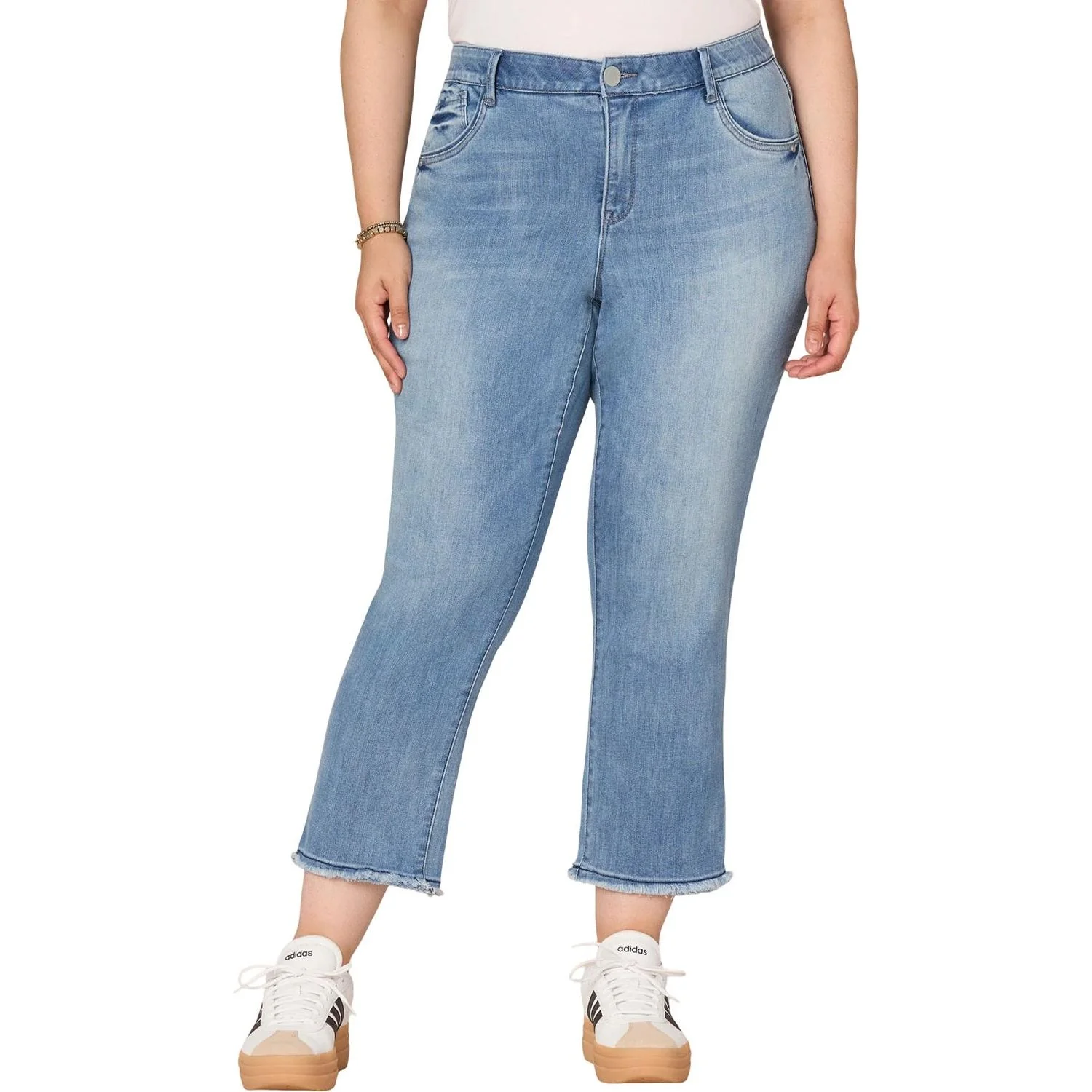 Democracy - Womens Absolution Plus Size Cascading Back Pocket Slim Straight Jean - Image 2